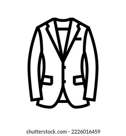 sport outerwear male line icon vector. sport outerwear male sign. isolated contour symbol black illustration