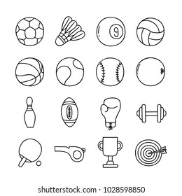 sport outline icon, sport icon, sport ball