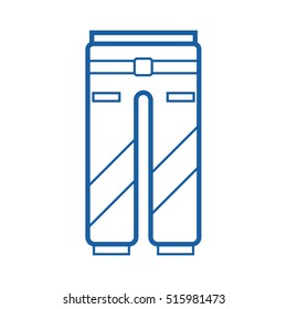 Sport pants outline vector icon. Protective work or active lifestyle trousers pictogram isolated on white. Snowboard suit pants thin line icon.