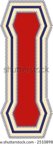 Sport Patch Letter Alphabet Vector Element