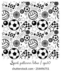 Sport pattern b&w