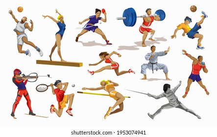 Different Sports Images Stock Photos Vectors Shutterstock