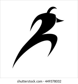 sport pictogram. run. vector 