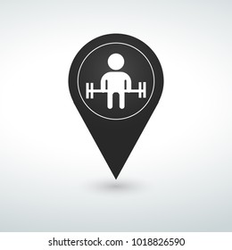 sport pin Map pin icon
