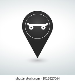 sport pin Map pin icon