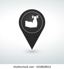 sport pin Map pin icon