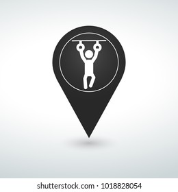 sport pin Map pin icon