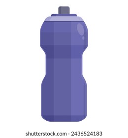 Sport plastic bottle icon cartoon vector. Water gym fitness. Athletic item run