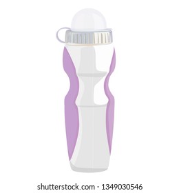 Sport plastic water bottle. Vector illustration. Isolated on a white background.