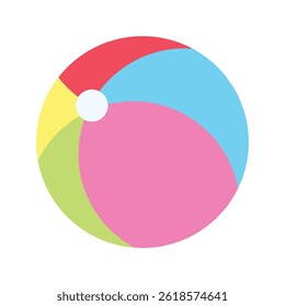 A sport played on the beach called beach ball, colorful beach balls,
