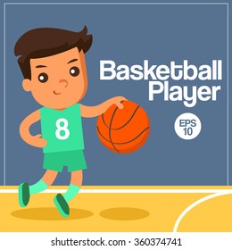 Sport Player : Basketball Player : Vector Illustration