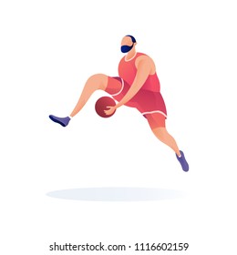 
Sport player basketball vector mascot illustartion modern
