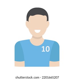 Sport Player Vector Icon which is suitable for commercial work and easily modify or edit it
