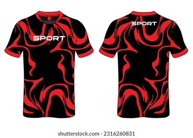Sport Polo Shirt Design Blue Black White Vector.Front And Back Views.
