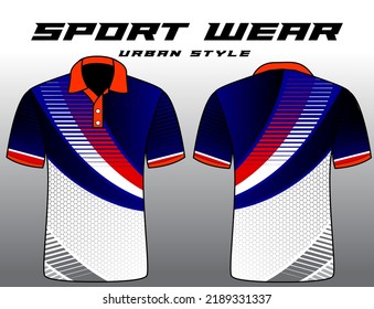 sport polo shirt vector, abstract background design for modern expressive uniforms, unisex sport wear sublimation