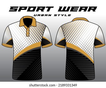 sport polo shirt vector, abstract background design for modern expressive uniforms, unisex sport wear sublimation