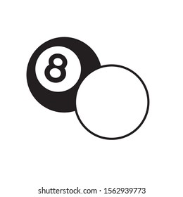 sport pool balls block line style icon vector illustration design