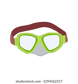 sport pool goggles cartoon. water summer, swim swimmer sport pool goggles sign. isolated symbol vector illustration