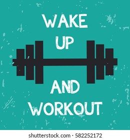 Sport poster for gym and sport center.