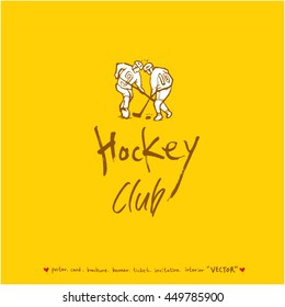 Sport poster / Hand drawn sports illustration - vector