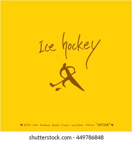 Sport poster / Hand drawn sports illustration - vector