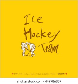 Sport poster / Hand drawn sports illustration - vector