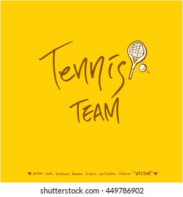 Sport poster / Hand drawn sports illustration - vector