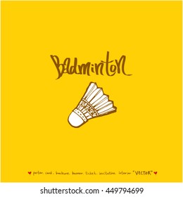 Sport poster / Hand drawn sports illustration - vector