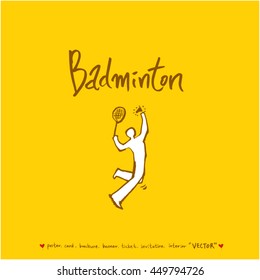 Sport poster / Hand drawn sports illustration - vector