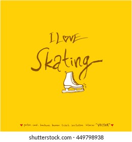 Sport poster / Hand drawn sports illustration - vector