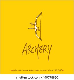 Sport poster / Hand drawn sports illustration - vector