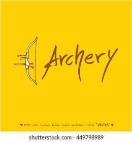 Sport poster / Hand drawn sports illustration - vector
