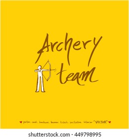 Sport poster / Hand drawn sports illustration - vector