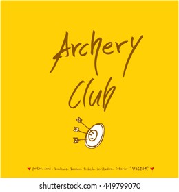 Sport poster / Hand drawn sports illustration - vector