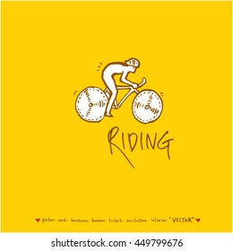 Sport poster / Hand drawn sports illustration - vector
