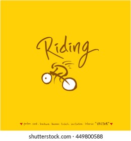 Sport poster / Hand drawn sports illustration - vector