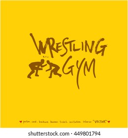 Sport poster / Hand drawn sports illustration - vector