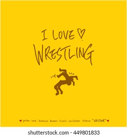 Sport poster / Hand drawn sports illustration - vector