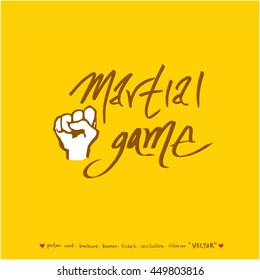 Sport poster / Hand drawn sports illustration - vector