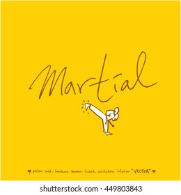 Sport poster / Hand drawn sports illustration - vector