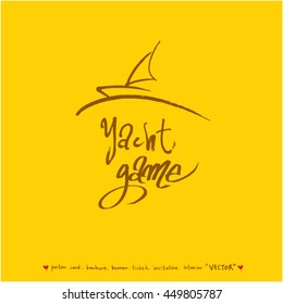 Sport poster / Hand drawn sports illustration - vector