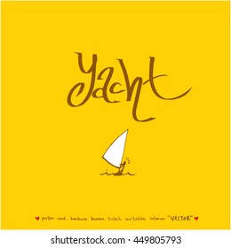 Sport poster / Hand drawn sports illustration - vector