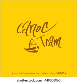 Sport poster / Hand drawn sports illustration - vector