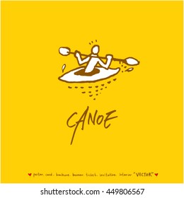 Sport poster / Hand drawn sports illustration - vector