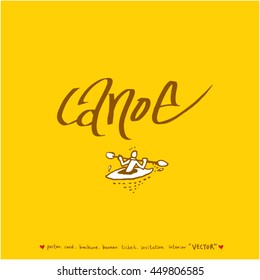 Sport poster / Hand drawn sports illustration - vector