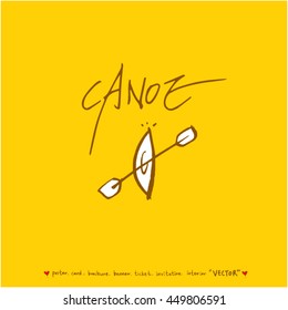 Sport poster / Hand drawn sports illustration - vector
