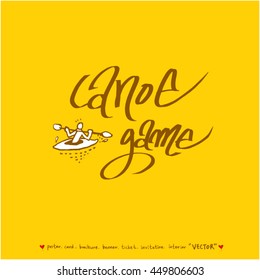 Sport poster / Hand drawn sports illustration - vector