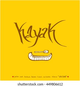 Sport poster / Hand drawn sports illustration - vector