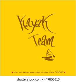 Sport poster / Hand drawn sports illustration - vector