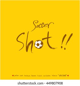 Sport poster / Hand drawn sports illustration - vector